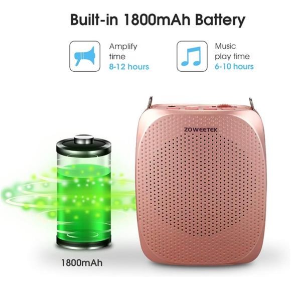 Voice Amplifier Microphone Headset,Portable Voice Amplifier,Amplification 12 hrs - Picture 5 of 7